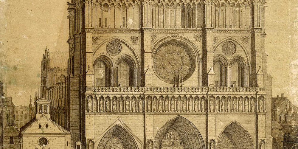 La Pose de la Première Pierre de la Cathédrale Notre-Dame de Paris