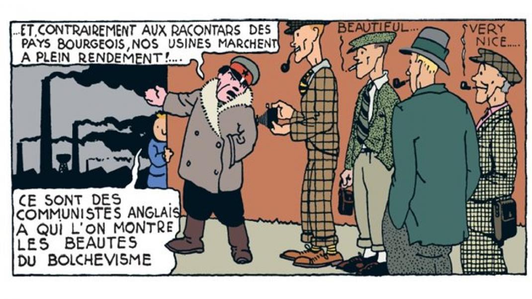 L'avènement de Tintin : Tintin au pays des Soviets publié dans Le Petit Vingtième