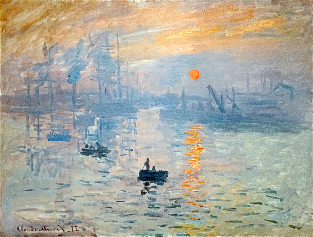 1ère présentation de Impression Soleil Levant de Claude Monet